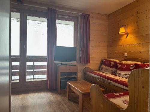Studio convivial 4/5 pers. à Montchavin, proche pistes avec parking
