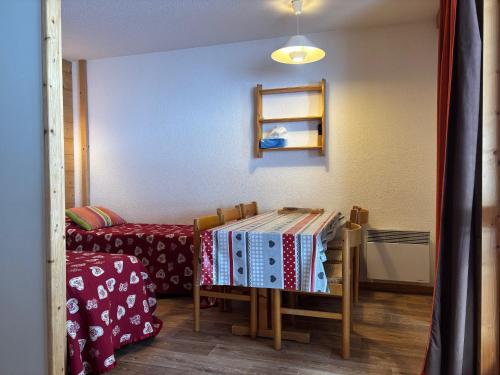 Studio convivial 4/5 pers. à Montchavin, proche pistes avec parking