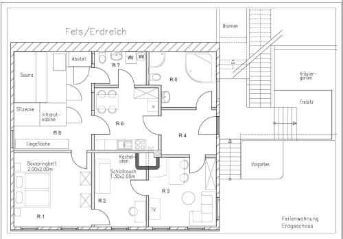 Planimetria di Ferienwohnung Silvi und Heinz Huber
