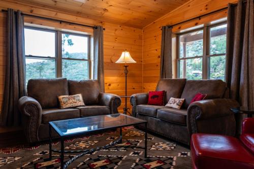 Posezení v ubytování Mt. Lemmon Lodge
