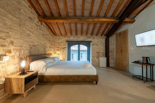 Postel nebo postele na pokoji v ubytování Anfihouse B&B and Apartments