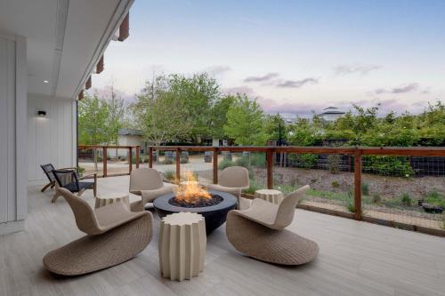 Balcone o terrazza di Calistoga Motor Lodge and Spa