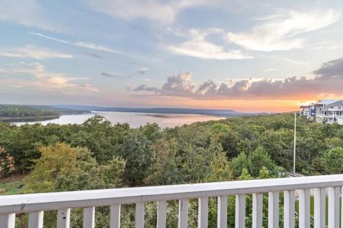 a view of a river from a balcony at Shore Enough, Carlton Landing Lakeview in Carlton Landing