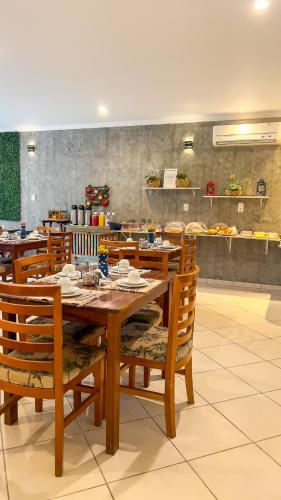 Pousada Luar do Prataにあるレストランまたは飲食店