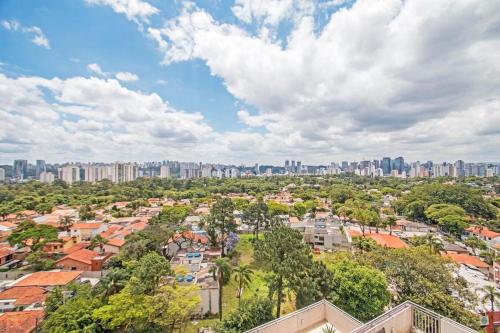Nespecifikovaný výhled na destinaci São Paulo nebo výhled na město při pohledu z apartmánu