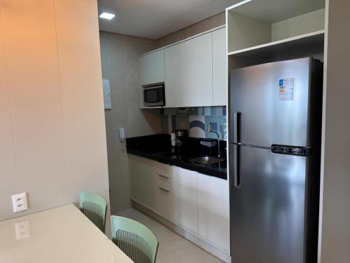 Kuchyň nebo kuchyňský kout v ubytování Beach Class Salvador