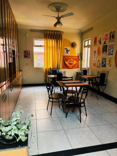 Poente Hostelにあるシーティングエリア
