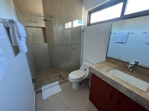 Koupelna v ubytování Casa Cocodrilo