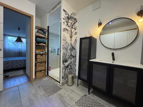 Et badeværelse på LUrban Garden - 6pers - Jardin - Circuit Bugatti