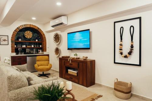 Χώρος καθιστικού στο Boutique Hotel & Suites Hacienda Lord Twigg