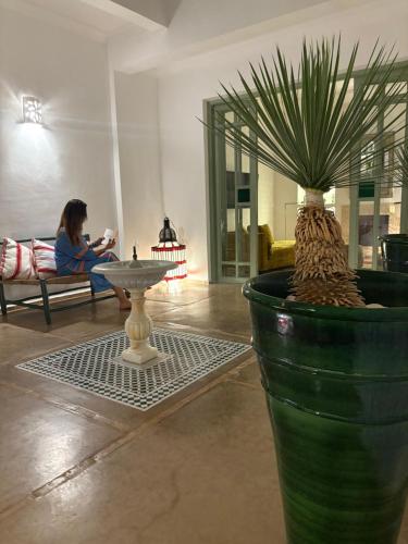 Posezení v ubytování Riad 29 Mouassine