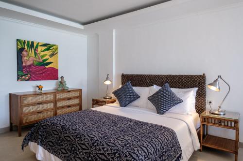 Ibus Beach Hotelにあるベッド