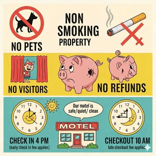 a group of signs with a pig and clocks at Apollo Inn - Cocoa in Cocoa