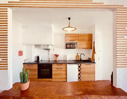Dapur atau dapur kecil di La Casita Belsun
