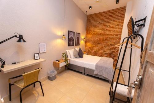 Cama o camas de una habitación en Casa Agena
