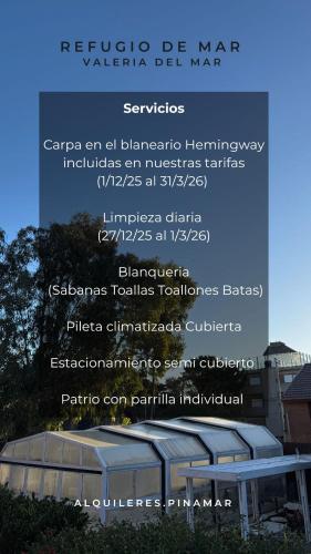 a collage of photos of a sign for a building at Refugio De Mar in Valeria del Mar