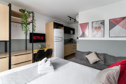 Studio prático e aconchegante na Bela Vista