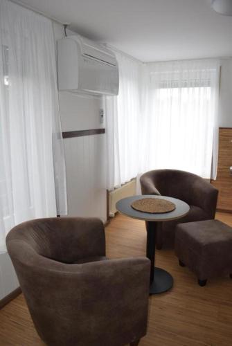 Area soggiorno di Apartments direkt am Neckar