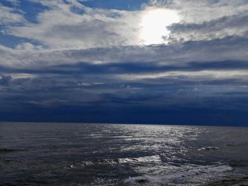 a cloudy sky over a body of water at 6 person holiday home in Karrebæksminde-By Traum in Karrebæksminde