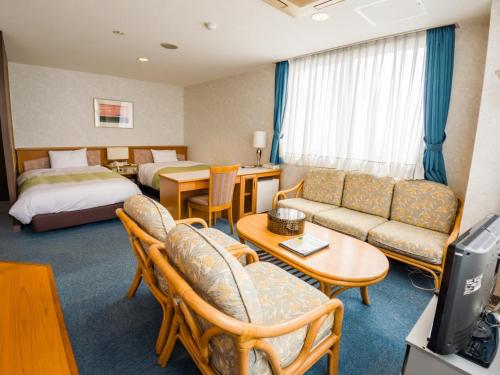 Μια τηλεόραση ή/και κέντρο ψυχαγωγίας στο Hotel Rishiri