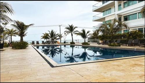 Πισίνα στο ή κοντά στο Apartamento facing the sea, Morros 3