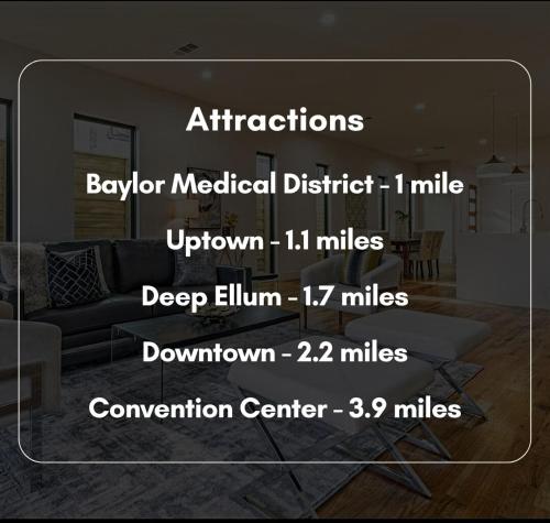 a picture of a living room with a couch at Uptown Dallas Modern Retreat in Dallas