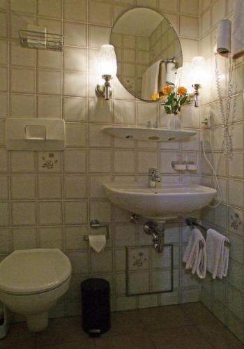 Koupelna v ubytování Hotel Beller