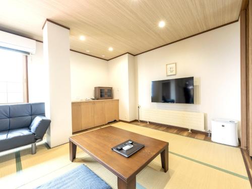 山のホテル大瀧にあるテレビまたはエンターテインメントセンター
