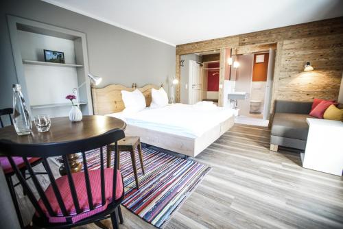 Postel nebo postele na pokoji v ubytování B&B Zum Schleif
