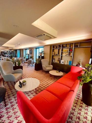 Χώρος καθιστικού στο Kongres Hotel Roca