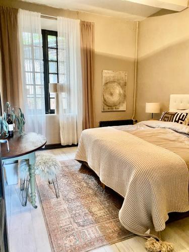 Ένα ή περισσότερα κρεβάτια σε δωμάτιο στο Dreamhome B&B Limoux