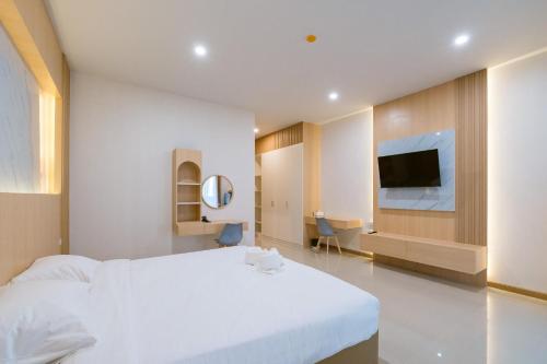 TV a/nebo společenská místnost v ubytování Vera Residences Chiang Rai