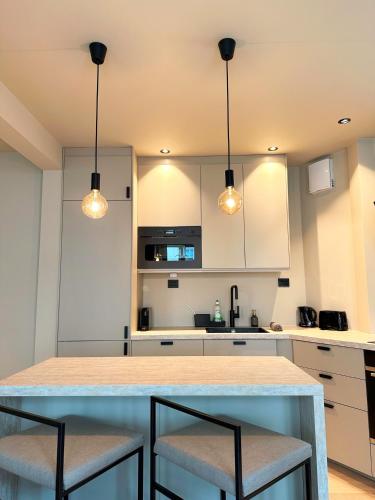 Η κουζίνα ή μικρή κουζίνα στο Bergen City Apartment