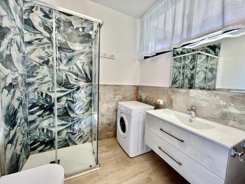 Ένα μπάνιο στο Premium Apartment Bilo H3