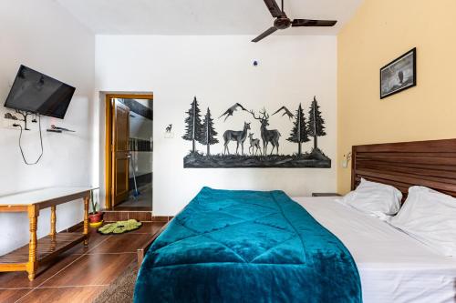 Postel nebo postele na pokoji v ubytování The Corbett Rajae Homestay