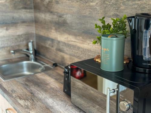 Dapur atau dapur kecil di Fährhaus Brunsbüttel 1