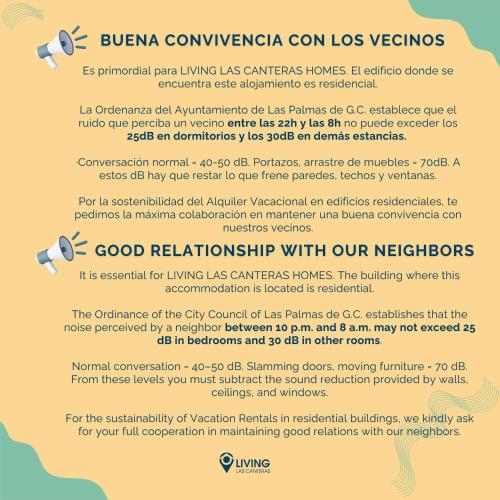 a flyer for a clinic with a yellow resume with a document at Living Las Canteras Homes - FRONT-LINE BEACH in Las Palmas de Gran Canaria