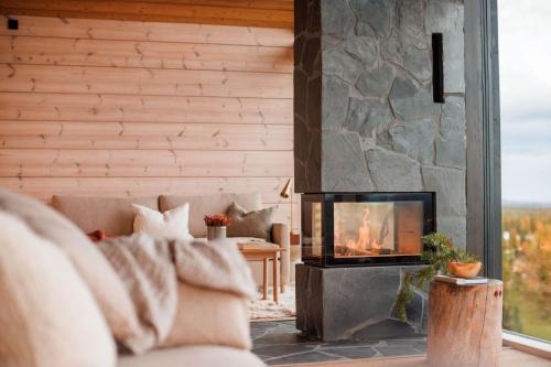 Χώρος καθιστικού στο Hideout Villas - Kide Lodge