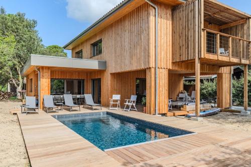 Villa 10 pers à Carreyre, piscine chauffée, clim