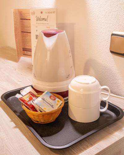 Plateau bouilloire dans l'établissement Hostal La Posada