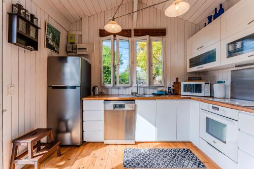 Η κουζίνα ή μικρή κουζίνα στο Villa Cap Ferret Centre - Réf 222