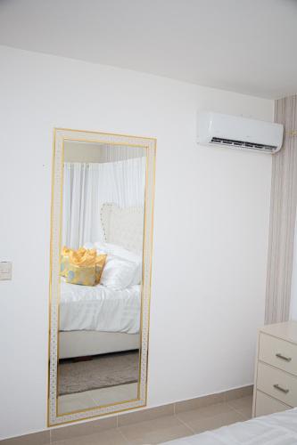 Ένα ή περισσότερα κρεβάτια σε δωμάτιο στο Beautiful condo in La Vega