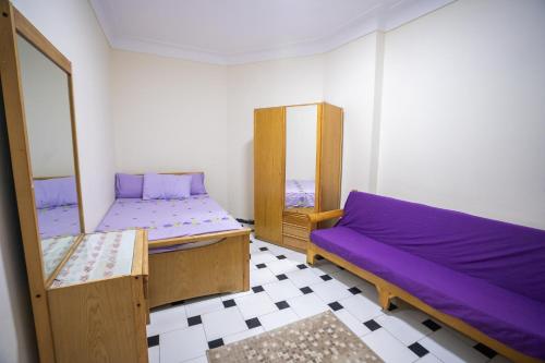 Postel nebo postele na pokoji v ubytování Sea View three bed room High Floor fully AC free WI-FI and parking for familes only