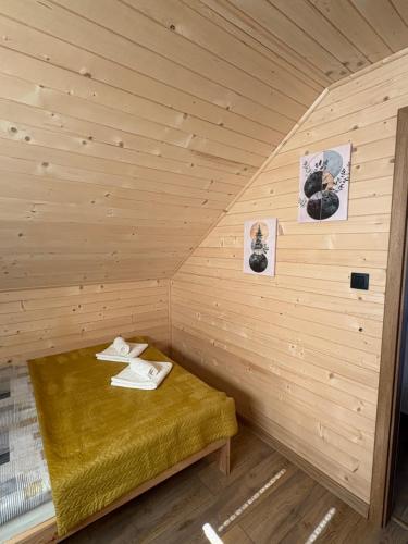 Postel nebo postele na pokoji v ubytování Domek Stróski