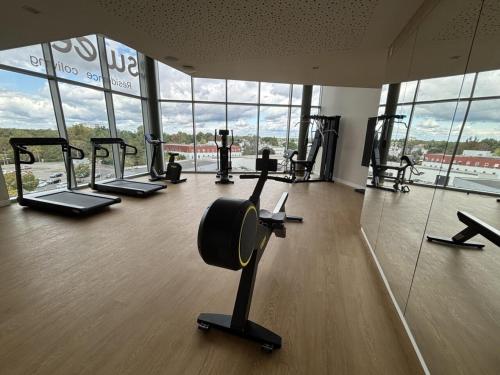 Fitness centrum a/nebo fitness zařízení v ubytování Sweetly Bordeaux Mérignac