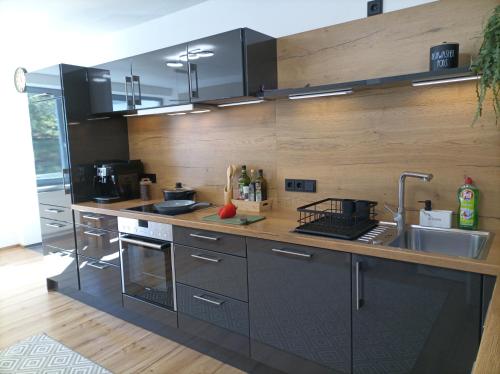 Dapur atau dapur kecil di Haus im Grünen - Aktiv-Card Partner!