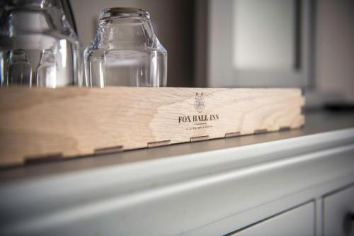 a wooden box sitting on top of a counter at Fox Hall in Richmond