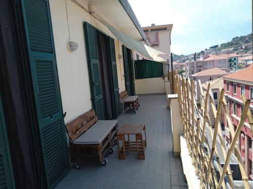 Balkón nebo terasa v ubytování L'Attico sul Porto, Sea View with Terrace, Imperia Center