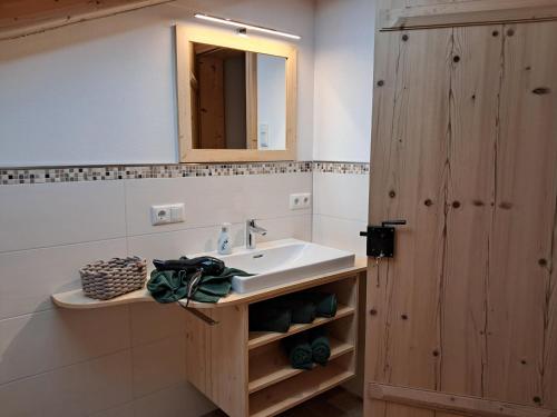 Koupelna v ubytování Winkelfeldhof