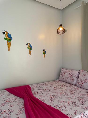 Postel nebo postele na pokoji v ubytování Casa de Temporada Estrela de Alter